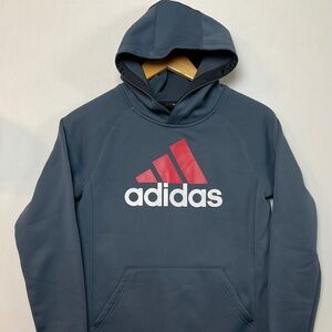 Adidas Youth Hoodie Red White logo Good Condition